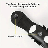 Mini PU Golf Ball Waist Holder Storage Pouch, 1 Piece
