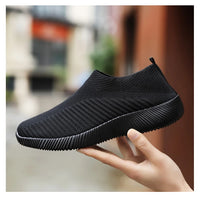 Women's Solid Color Sneakers Breathable Mesh Woven Outdoor Lightweight Low Top Walking Running Sports Socks Shoes - Buy online at  Vibe In Cart.