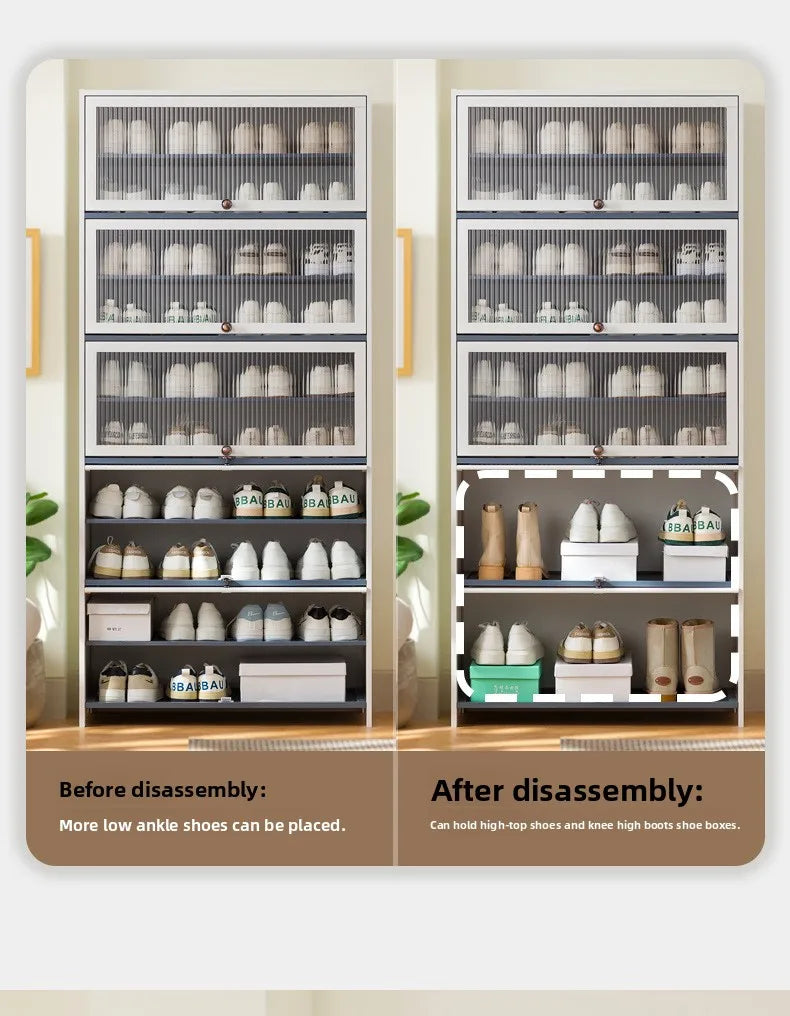 Simple shoe cabinet, household door storage artifact, space-saving indoor good-looking multi-layer dustproof large-capacity - Buy online at  Vibe In Cart.