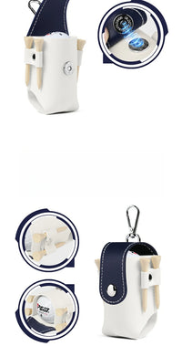 PU Golf Waist Bag Clip with Magnetic Buckle and Ball Storage