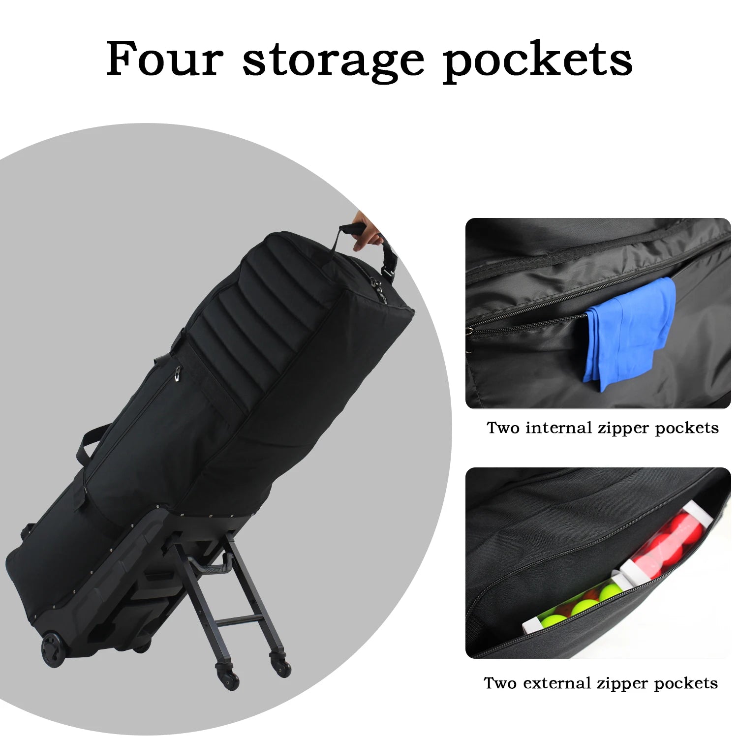 Large Capacity Golf Travel Bag, Golf Club Airline Protection, Padded Thickened Durable Material, Foldable, Multiple Storage Pock - Buy online at  Vibe In Cart.