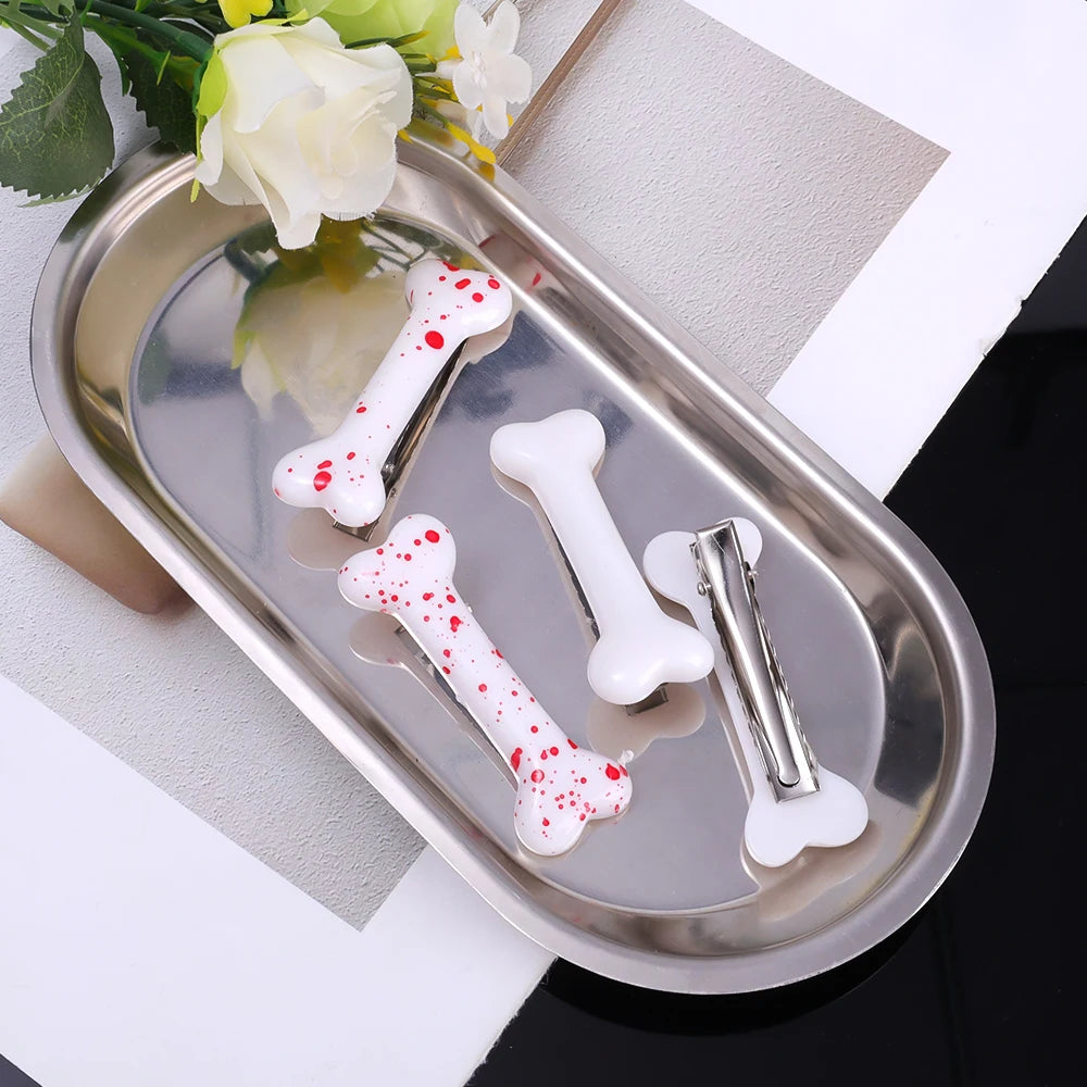 White Bone Hair Clip Cute Cartoon Bobby Pin Girl Fashion Dog Bones Decoration Small Hairpins Barrettes Y2K Accessories Wholesale - Buy online at  Vibe In Cart.