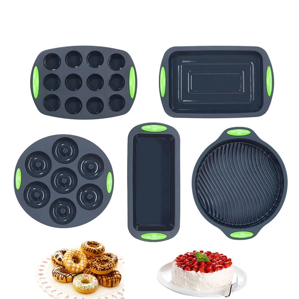 Food Grade Silicone Cake Molds Toast Tray Bread Pan Brownie Dessert Madeleine Cake Moulds Baguette Baking Tools Bakeware - Buy online at  Vibe In Cart.