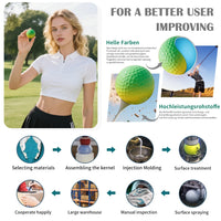 Soft Rainbow Golf Balls for Practice, 3 or 6 Pack