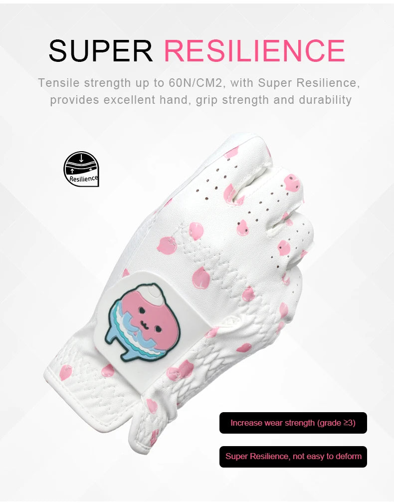 Korean and Japanese Golf Gloves Cartoon Tree Leaf Women's Microfiber Wear Resistant Sports Golf Gloves Non-slip and Breathable - Buy online at  Vibe In Cart.