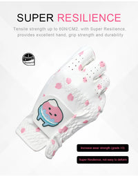 Korean and Japanese Golf Gloves Cartoon Tree Leaf Women's Microfiber Wear Resistant Sports Golf Gloves Non-slip and Breathable - Buy online at  Vibe In Cart.