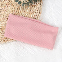 Elastic Solid Color Polyester Hair Bands for Adults