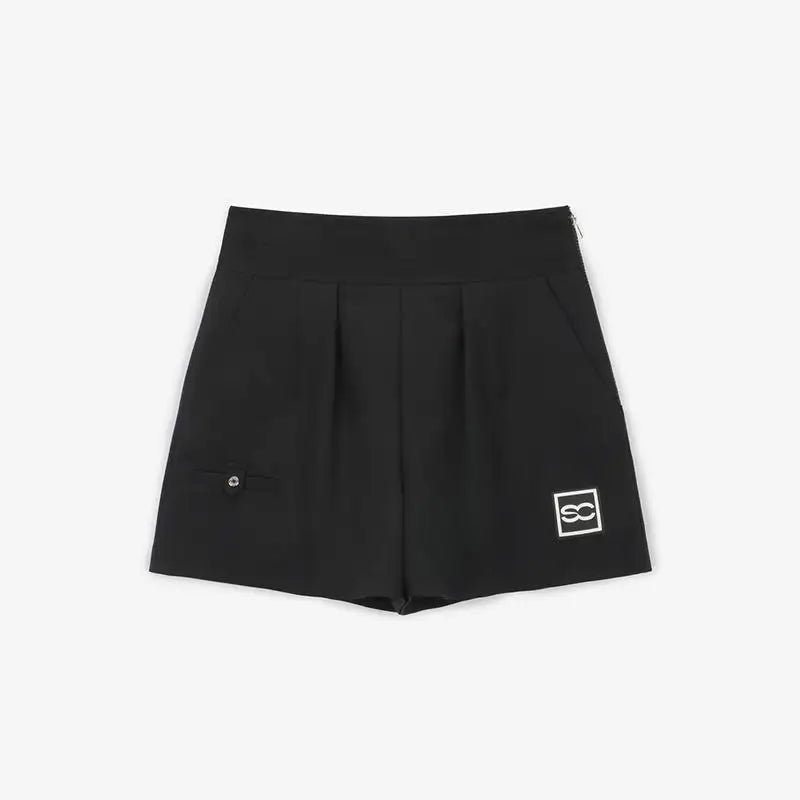 New Korean Golf Women's Outdoor Sports Versatile Quick-Dry High-Waisted Slim-Fit Elastic Waist Slimming Shorts