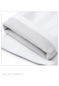 Men's Waterproof Fleece Winter Pants Straight Fit