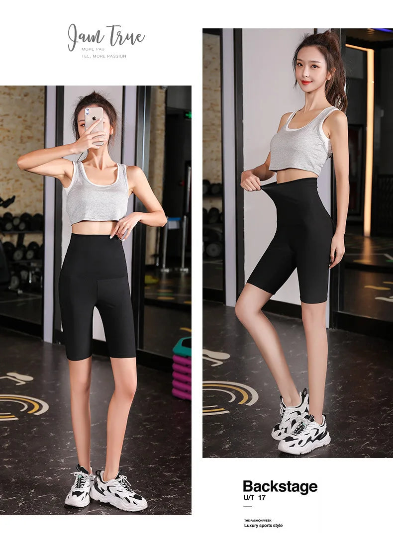 Women's Polyester Slimming Body Shaper Capris Leggings