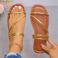 Summer Elegant Round Toe Sexy Flat Casual Sandals, Fashionable and Best Sellingnew Comfortable Plus Size Women's Shoes - Buy online at  Vibe In Cart.