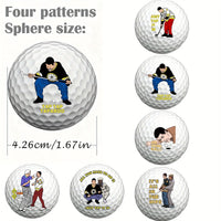 6 counts Funny Happy Gilmore Golf Balls Gift Set, Hilarious Novelty Golf Ball Set for Men, Dad,  Fun Golf  Accessories & Decor - Buy online at  Vibe In Cart.