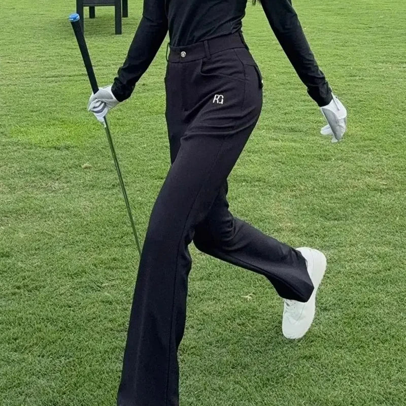 Women's High-Waisted Quick Dry Stretch Full Length Golf Pants