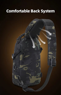 Men's Camping Chest Bag Tactical Sports Shoulder Outdoor Fanny Pack Hiking Climbing Cycling Fishing MOLLE System Sling Bags - Buy online at  Vibe In Cart.