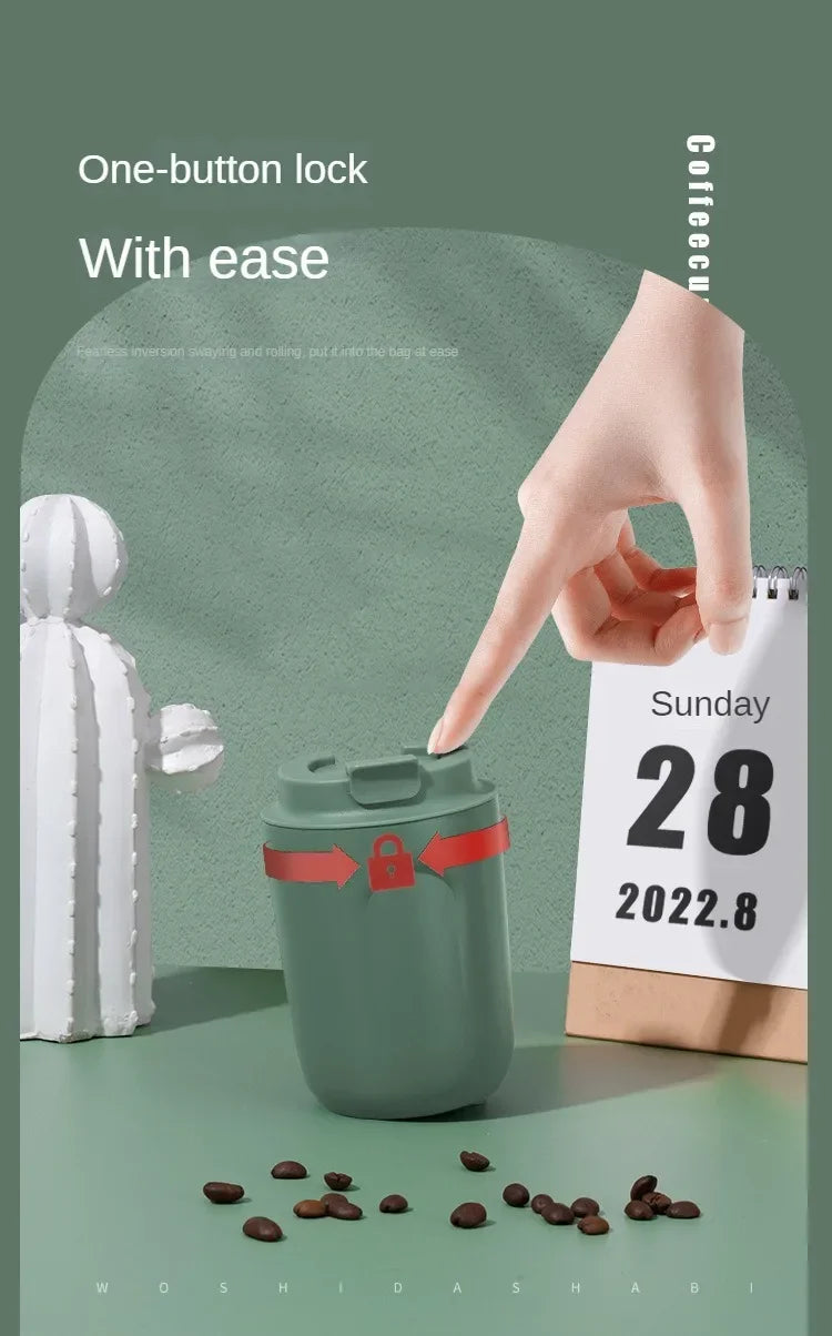 Mini Thermos Bottle Coffee Mug Stainless Steel Cup Thermal Leakproof Vacuum Flask Double Wall Tumbler Insulated Travle Drinkware - Buy online at  Vibe In Cart.