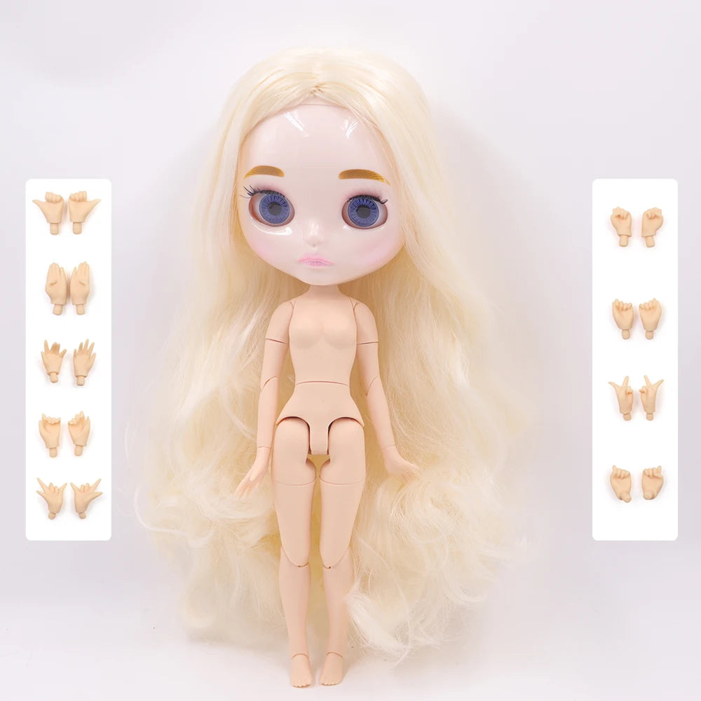 ICY DBS Blyth Doll 1/6 Joint Body 30CM BJD toys Natural shiny face with extra hands AB DIY Fashion Dolls girl gift - Buy online at  Vibe In Cart.