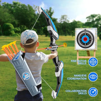 Kids Bow and Arrow Set, LED Light Up Archery Toys Set for Kids Ages 4-8 8-12, with 10 Suction Cup Arrows, Target & Quiver, Boys - Buy online at  Vibe In Cart.