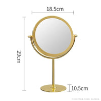360 Degrees Rotate Iron Desktop Mirror Texture Ladies Makeup Mirror Creative Iron Mirror Strong Sense Of Style - Buy online at  Vibe In Cart.