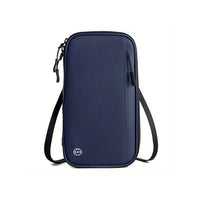 Polyester Crossbody Travel Wallet Passport Holder Bag