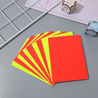 10pcs Referee Cards Set Red Yellow Judge Cards Football Soccer Standard Card Score Sheets Notebook Judge Cards Accessories - Buy online at  Vibe In Cart.