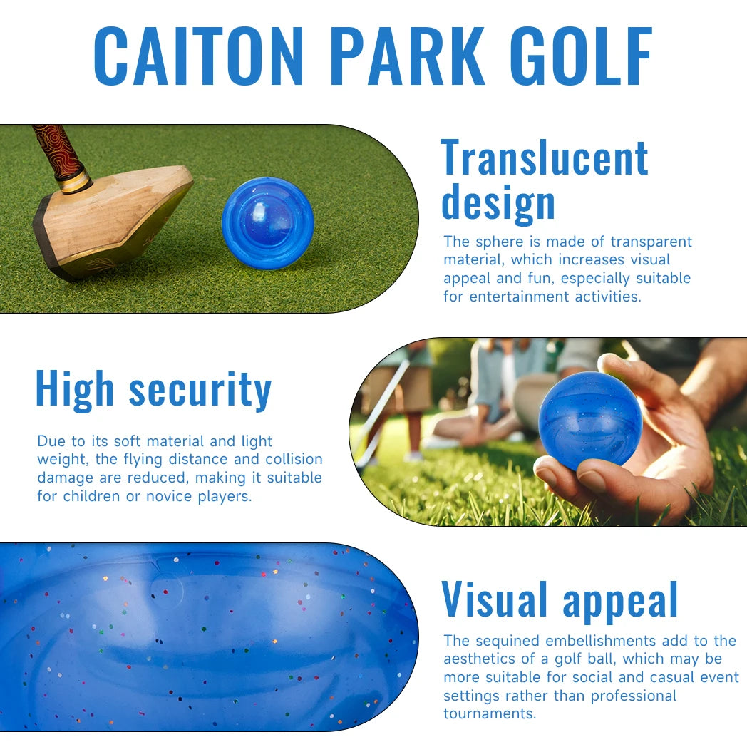 Caiton 1pc 3-Layer Park Golf Ball – Outdoor Elastic Practice, 5 Colors (Yellow/Blue/Green/Orange/Red), for Leisure & Beginners - Buy online at  Vibe In Cart.