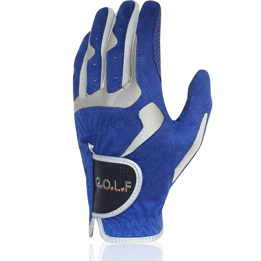 1pc golf gloves for men women left right hand GvOvLvF Brand new Fabric lycra sports gloves pair golfer gift blue white - Buy online at  Vibe In Cart.