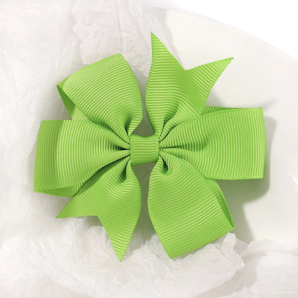 Kids Bow Hair Clip Set With 20 Or 40 Pieces, Random Colors, Grosgrain Ribbon