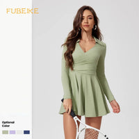 FUBEIKE Tennis Clothes Dress To Use With Tennis Skirt Woman Dresses Luxury Women 2024 Women's Golf Wear Exercise Yoga Clothing - Buy online at  Vibe In Cart.