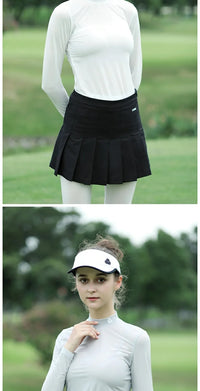 PGM Golf Women Skirt High Waist Pleated Skirt Solid Color A-lined Sports Skorts Ladies Slim Fold Training Culotte Golf Apparel - Buy online at  Vibe In Cart.