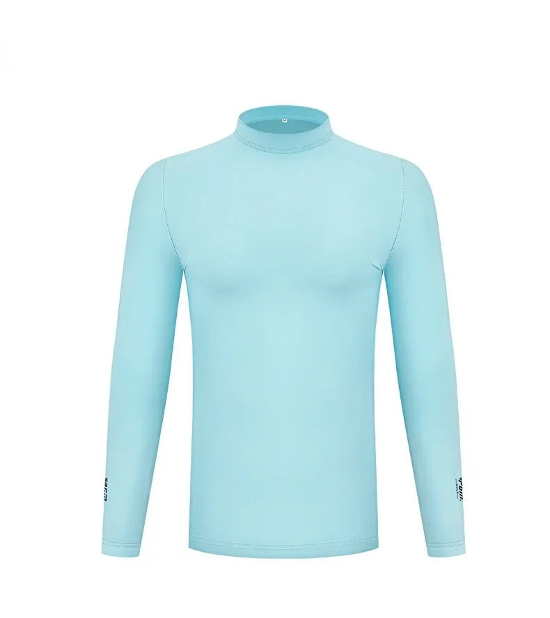 PGM Mens Sun Protection Golf Shirt Underwear Long Sleeve Golf Shirt Cooling Ice Silk T-shirts Anti-UV Soft Golf Apparel For Men - Buy online at  Vibe In Cart.