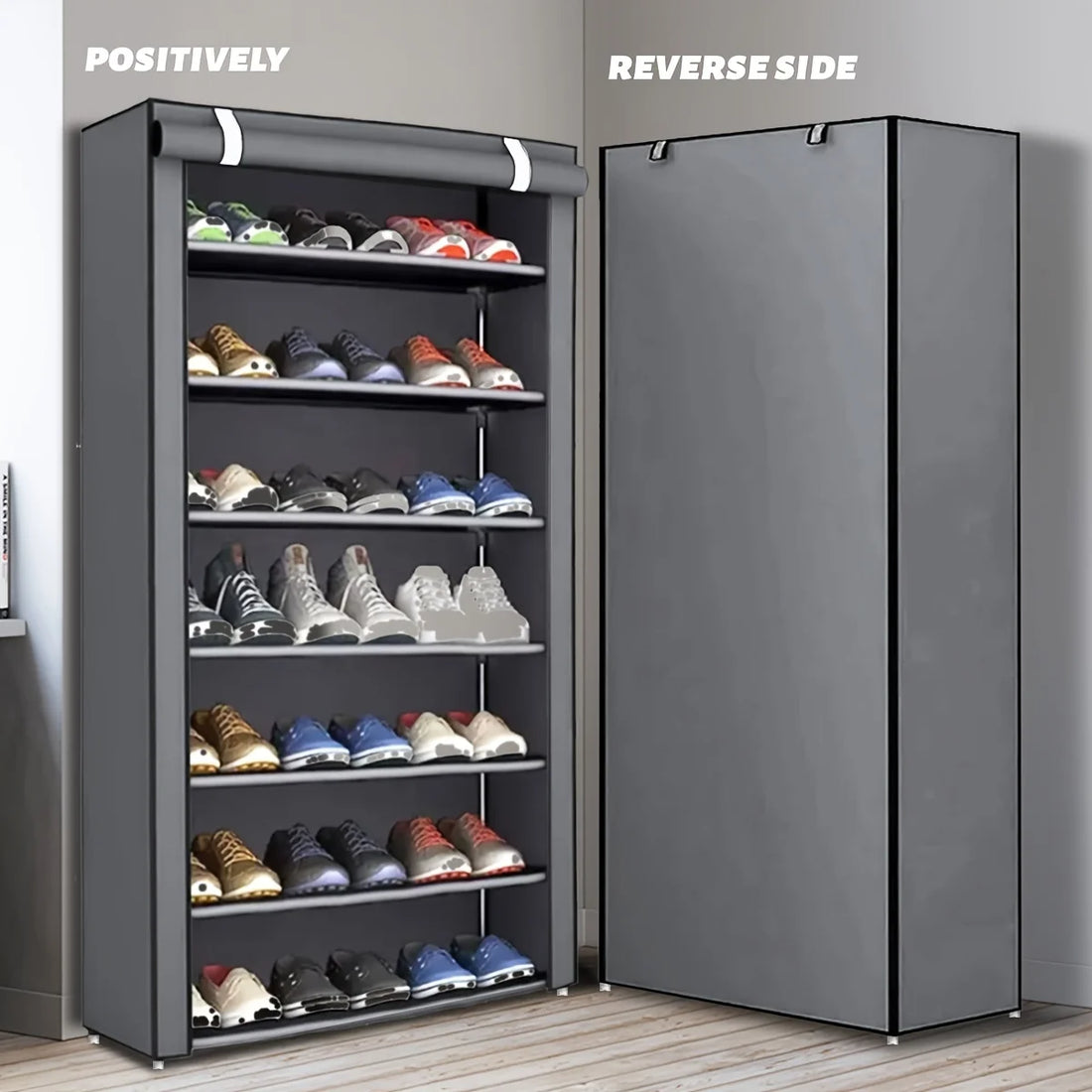 6-10 Tier Multi-Layer Shoe Cabinet with Dust-Proof Rolling Shutter Door, Easy to Assemble, Space-Saving Home Storage Cabinet, Suitable for Entryways, Hallways, Bedrooms, Living Rooms, Homes, Dormitories, Etc./Modern Decorativ - Buy online at  Vibe In Cart.