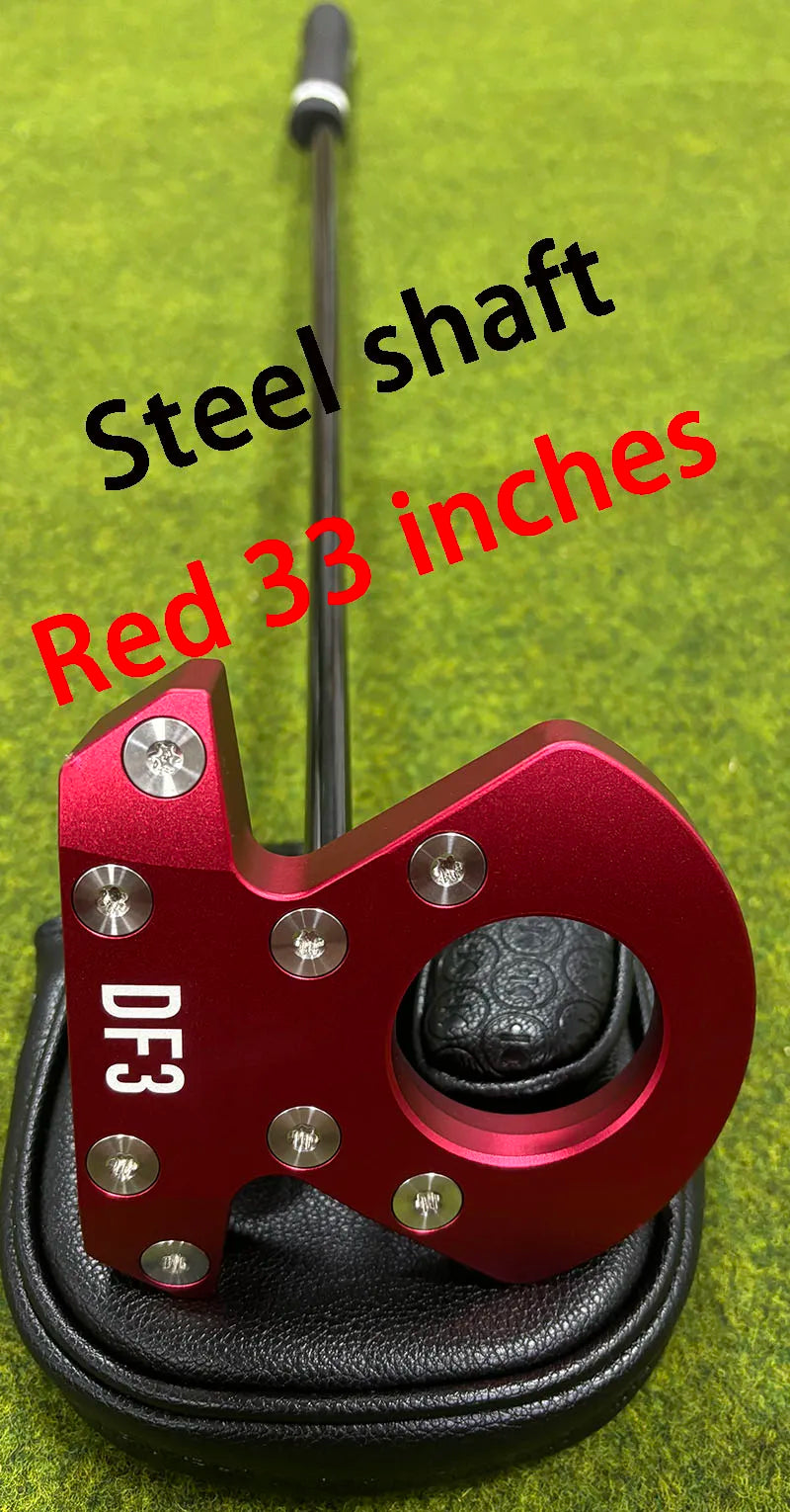 Right-Handed Golf Putter with Steel Shaft, 33-36 Inches, Black White