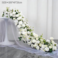 Artificial Silk Flower Row 100/200cm Table Centerpiece