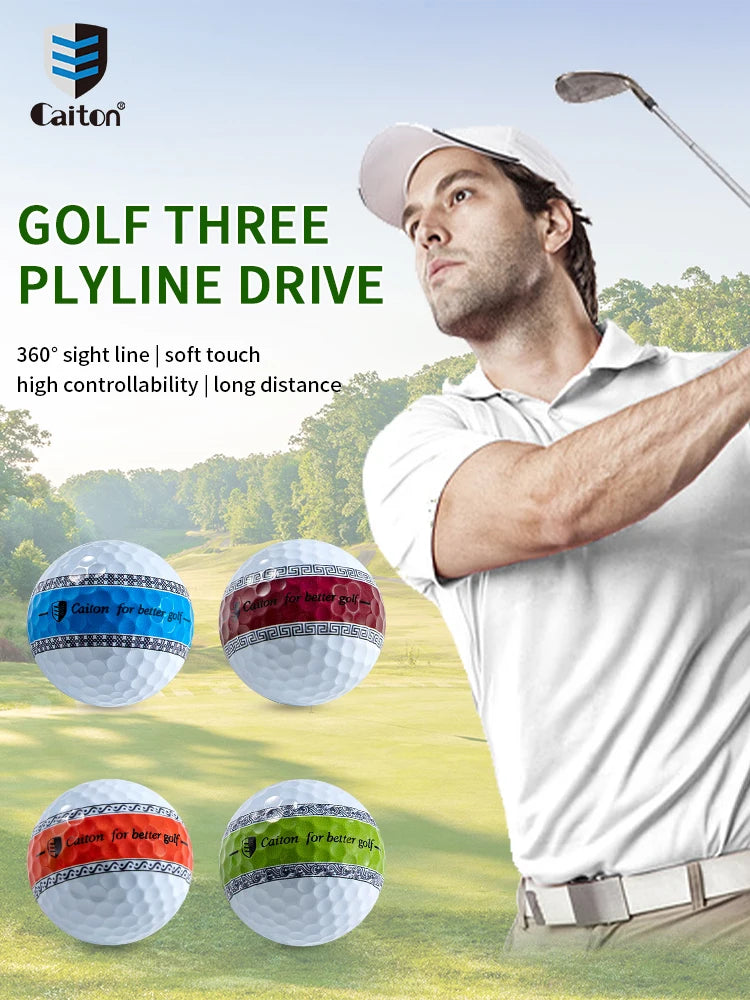 Caiton 12/3pcs 3-Layer PU Putter Golf Ball, 360° Precision Stable Shooting Line, Enhancing Putting Accuracy and Stability - Buy online at  Vibe In Cart.