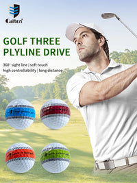 Caiton 12/3pcs 3-Layer PU Putter Golf Ball, 360° Precision Stable Shooting Line, Enhancing Putting Accuracy and Stability - Buy online at  Vibe In Cart.
