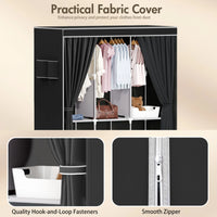 Portable Closet 51-Inch Dustproof Wardrobe Organizer Multi-laye Home Storage Rack Clothes Bedroom Shoe Quick and Easy to Assembl - Buy online at  Vibe In Cart.