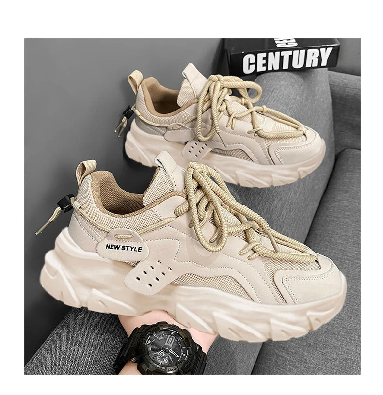 Men's Shoe Breathable Thick Soled Casual Sneakers Outdoor Running Four Seasons New Tennis Men Soft Soles Comfort Male Sneakers - Buy online at  Vibe In Cart.