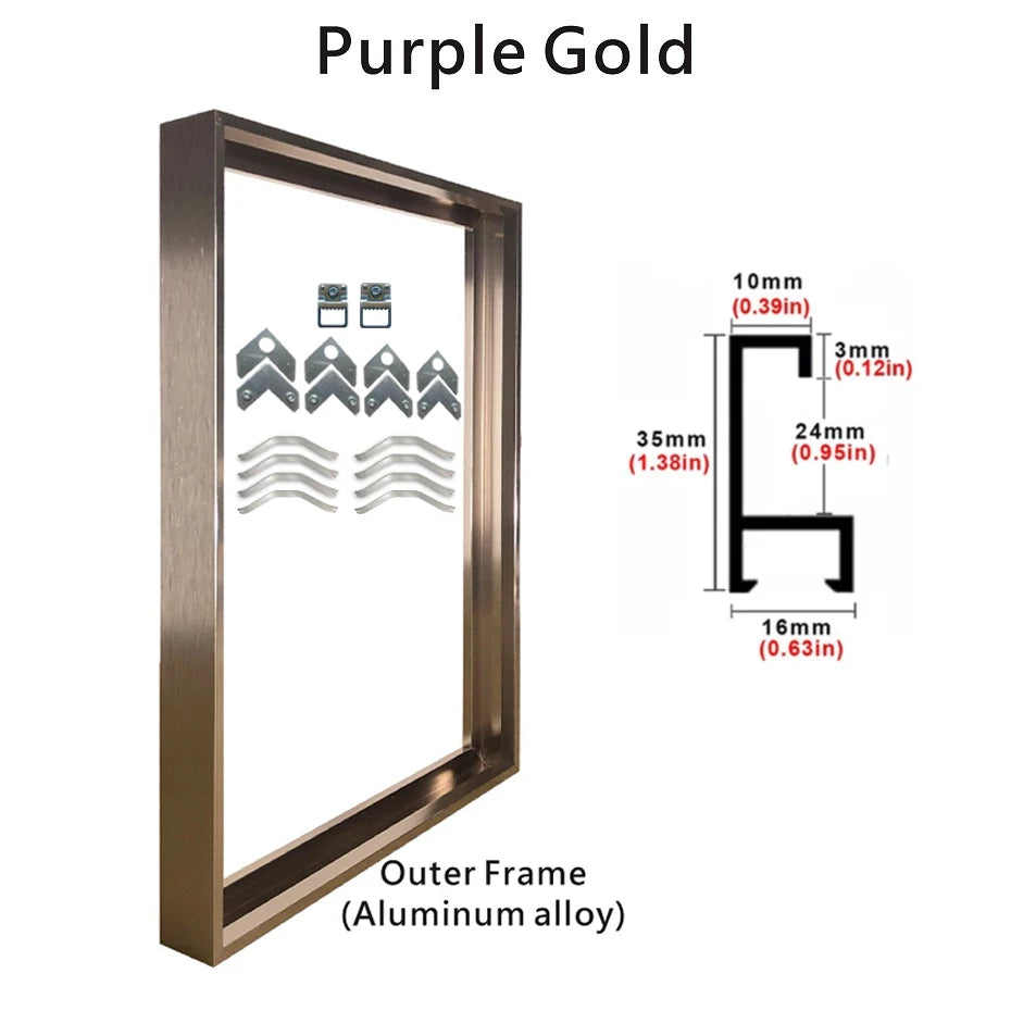 8 Colors 40x50 30x40cm Canvas Picture Metal Aluminum Outer Frames for Oil Painting Artwork Wall Art Photo Poster Home Decoration - Buy online at  Vibe In Cart.