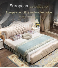 Wood Modern Bed Luxury Leather Classic Wedding Bed European Confortable Safe Camas De Matrimonio Dormitorio Bedroom Furniture - Buy online at  Vibe In Cart.