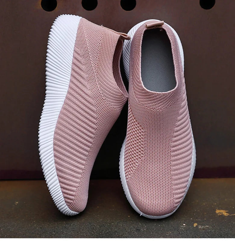 Women's Breathable Elastic Lightweight Slip-On Flats for Casual