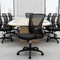 Office Chair Mesh Chair Ergonomic Computer Desk Chair Mid Back Swivel Lumbar Support with Armrest - Buy online at  Vibe In Cart.