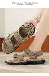 Sandals men summer fashion new style outdoor wear soft sole wear-resistant anti slip anti odor breathable dual-use beach sandals - Buy online at  Vibe In Cart.