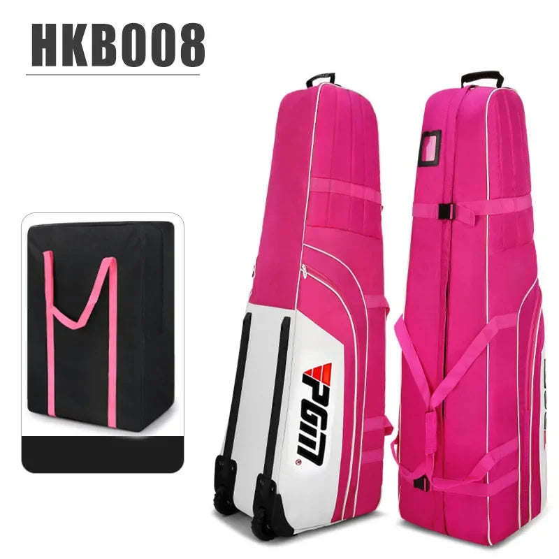 Foldable Nylon Golf Travel Bag with Wheel and Stand