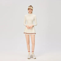 Women's Long Sleeve Athletic Shirts with Zipper Collar