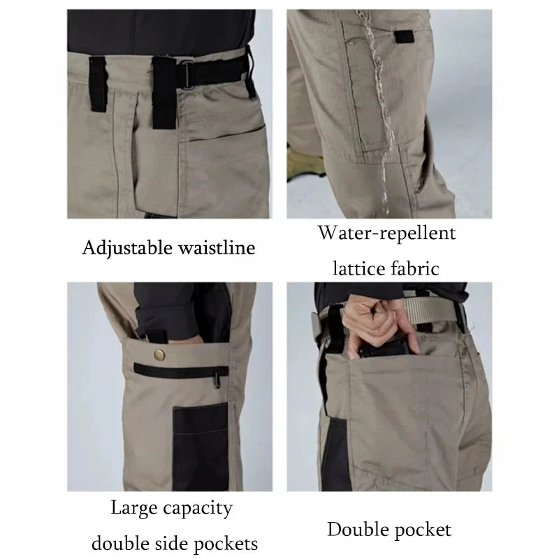 Tactical Pants Men Waterproof Waterproof pants men Combat Trousers Outdoor Multi-pocket Wear-resistant Cargo Pant - Buy online at  Vibe In Cart.
