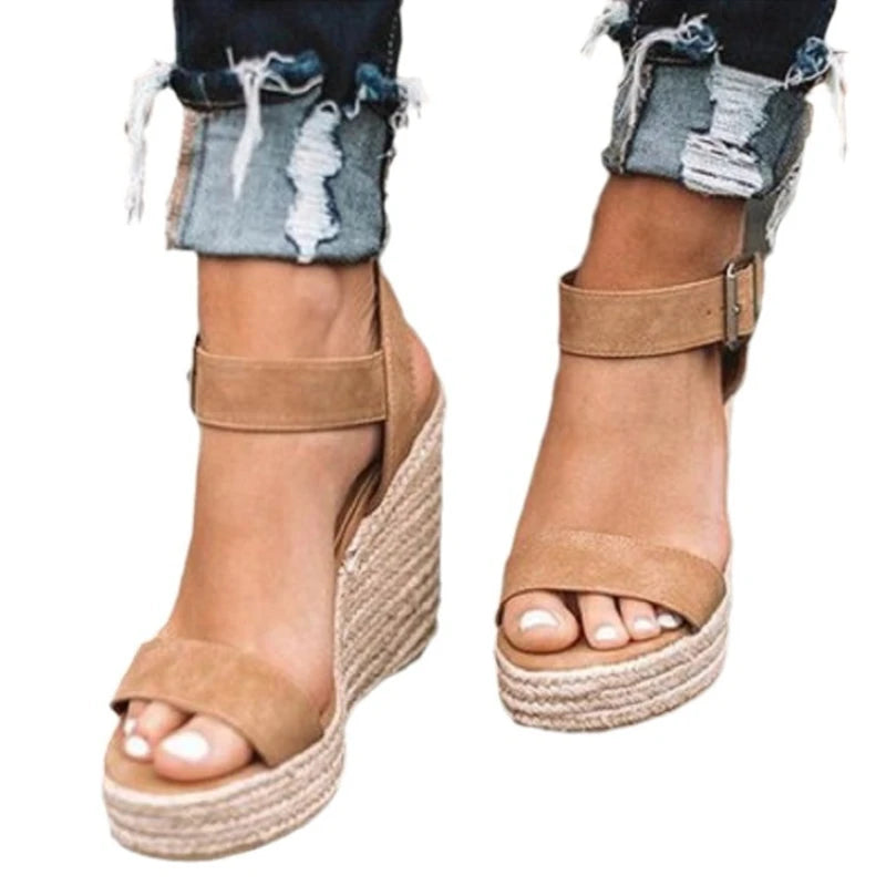 High Heels Women Leisure Wedge heel sandals 2024 New Summer Sandals Party Platform Wedges Heeled Fish mouth sandalias - Buy online at  Vibe In Cart.