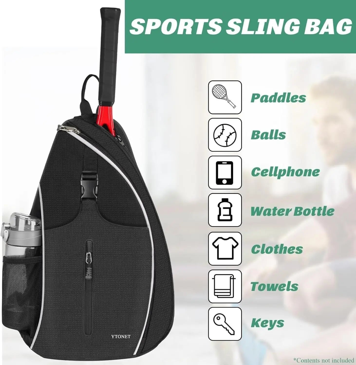 Tennis bag, tennis camisole backpack, crossbody bag, waterproof, suitable for badminton rackets and badminton rackets - Buy online at  Vibe In Cart.
