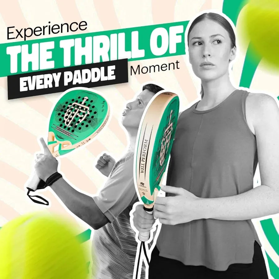 Padel Racket Carbon Fiber Surface Tennis Racket Pop Tennis Beach Tennis - Buy online at  Vibe In Cart.