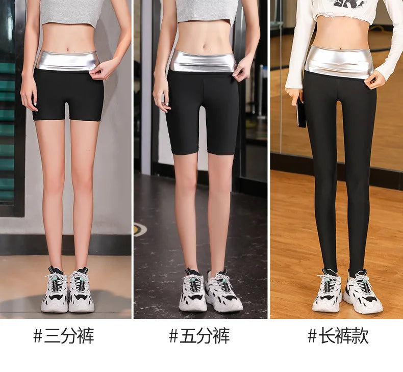 Women Thermo Body Shaper Slimming Pants Silver coating Weight Loss Waist Trainer Fat Burning Sweat Sauna Capris Leggings Shapers - Buy online at  Vibe In Cart.