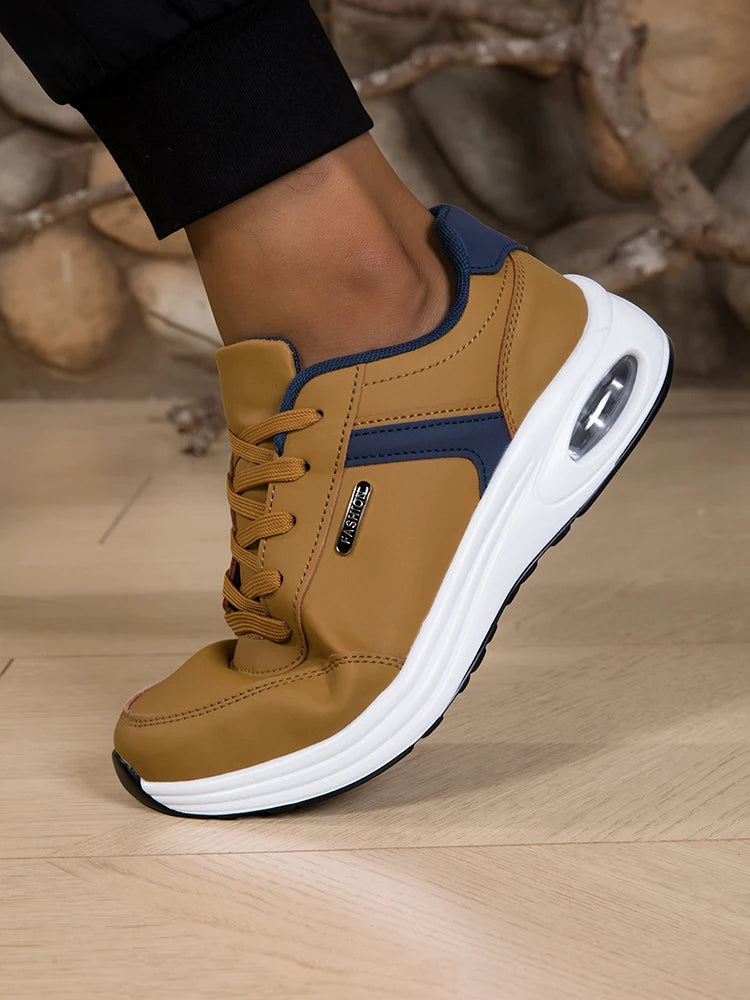 Men's Waterproof Non-Slip Casual Sports Shoes Lace-Up